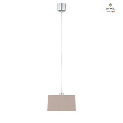 Luminaire  suspension LOOP  1 flamme E27 IP20, mlange, nickel mat gradable