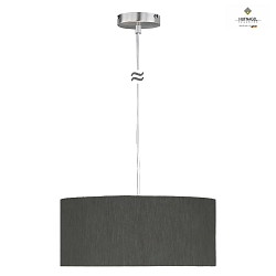 Luminaire  suspension MARA 40 petit E27 IP20, nickel mat, taupe gradable