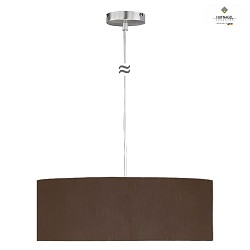 Luci a sospesione MARA 50 medio E27 IP20, moka, Nichel opaco dimmerabile
