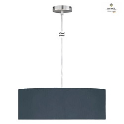 Luci a sospesione MARA 50 medio E27 IP20, Nichel opaco, ardesia dimmerabile