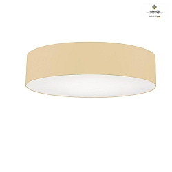 Ceiling luminaire MARA,  60cm, 3x E27, white fabric cover below / Chintz, champaign