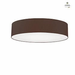 Ceiling luminaire MARA,  60cm, 3x E27, white fabric cover below / Chintz, mocha