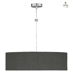 Luminaire  suspension MARA 60 grand E27 IP20, nickel mat, taupe gradable