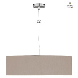 Luminaire  suspension MARA 60 grand E27 IP20, mlange, nickel mat gradable