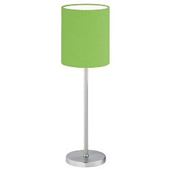 Lampe de table LINUS Z E14 IP20, vert, nickel mat