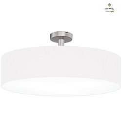 Luminaire de plafond MARA 40 petit E27 IP20, nickel mat, blanc mat gradable