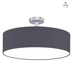 Luminaire de plafond MARA 50 mdium E27 IP20, nickel mat, ardoise, blanche gradable