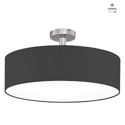 Luminaire de plafond MARA 50 mdium E27 IP20, nickel mat, taupe, blanche gradable