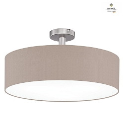 Luminaire de plafond MARA 60 grand E27 IP20, mlange, nickel mat, blanche gradable