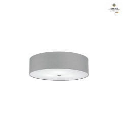 Luminaire de plafond ALEA 60 E27 IP20, gris clair, nickel mat, blanche gradable