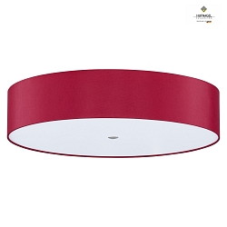 Luminaire de plafond ALEA 60 E27 IP20, nickel mat, rouge, blanche gradable