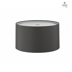 Shade for pendant luminaire LOOP / MIKADO,  50cm / height 22cm, open bottom, chintz, slate