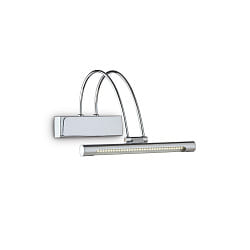 LED Bilderleuchte / Spiegelleuchte BOW AP36, 26cm, 2.5W 3000K, schwenkbar, mit Schalter, Chrom