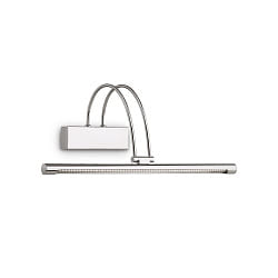 LED Bilderleuchte / Spiegelleuchte BOW AP66, 46cm, 4.6W 3000K, schwenkbar, mit Schalter, Chrom