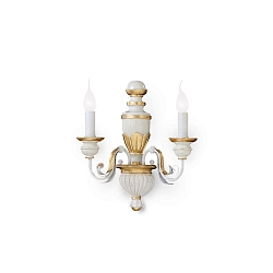 Lampada da parete FIRENZE AP2 2-Lampadine E14 IP20, bianco antico 