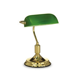 Table lamp LAWYER TL1, E27, brass