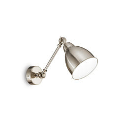 Lampada da parete NEWTON AP1 E27 IP20, nichel 