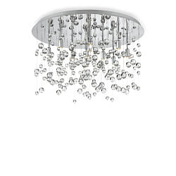 Ceiling luminaire NEVE PL8, 8 flames, G9, 40W, chrome