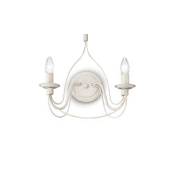 Luminaire mural CORTE AP2  2 flammes E14 IP20, blanc antique 