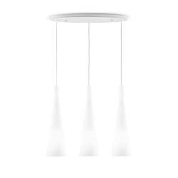 Luci a sospesione MILK SP3 3-Lampadine E27 IP20, Bianco 