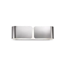 Luminaire mural CLIP AP2 SMALL ARGENTO  2 flammes E27 IP20, chrome 