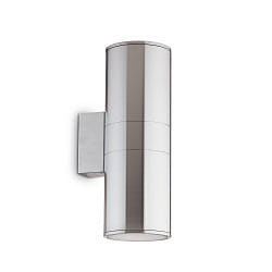 Outdoor Wandleuchte GUN BIG, Up/Down, 2-flammig, 2xE27, IP54, aluminium