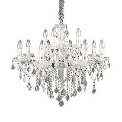 Chandelier FLORIAN SP12, 12 flames, E14, chrome