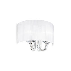 Lampada da parete SWAN AP2 2-Lampadine E14 IP20, Bianco 
