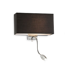 Lampada da parete HOTEL AP2 2-Lampadine, con braccio flessibile, con spot LED E27 IP20, Bianco 