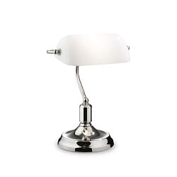 Lampe de table LAWYER TL1 E27 IP20, chrome 