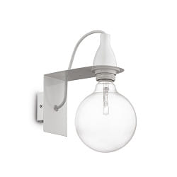Luminaire mural MINIMAL AP1  1 flamme E27 IP20, blanche 