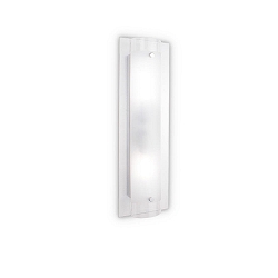 Wall luminaire TUDOR AP2, 2 flames, E14, transparent