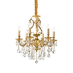 Lustre GIOCONDA SP6 6 flammes E14 IP20, or 