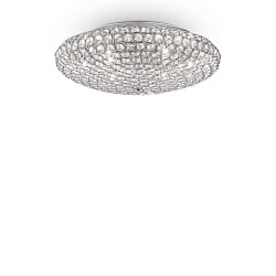 Ceiling luminaire KING PL9, 9 flames, G9, 40W, chrome