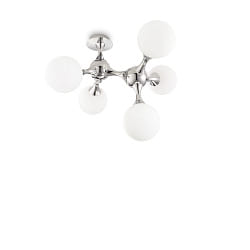Deckenleuchte NODI BIANCO PL5, 5-flammig, E14, Chrom