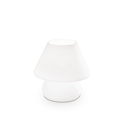 Lampe de table PRATO TL1 SMALL BIANCO E14 IP20, blanche 