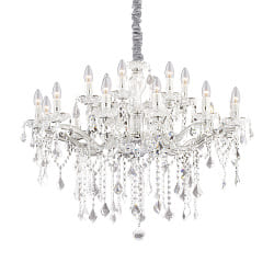 Chandelier FLORIAN SP18, 18 flames, E14, chrome