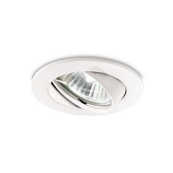 Recessed light SWING, IP20,  8.2cm, GU10 max. 50W, zinc casing, adjustable, white