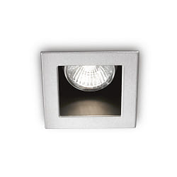 Einbau-Downlight FUNKY, IP20, 9 x 9cm, GU10 max. 50W, Aluminium / Reflektor schwarz