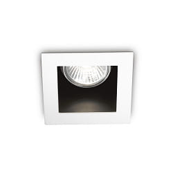 Recessed downlight FUNKY, IP20, 9 x 9cm, GU10 max. 50W, white / black reflector