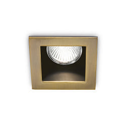 Recessed downlight FUNKY, IP20, 9 x 9cm, GU10 max. 50W, burnished / black reflector