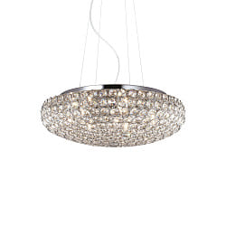 Luci a sospesione KING SP7 7-Lampadine G9 IP20, Cromo