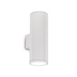 Outdoor Wandleuchte GUN BIG, Up/Down, 2-flammig, 2xE27, IP54, wei