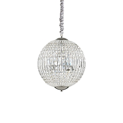 Luci a sospesione LUXOR SP6 6-Lampadine G9 IP20, Cromo