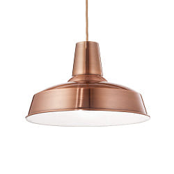 Luci a sospesione MOBY SP1 E27 IP20, Rame 