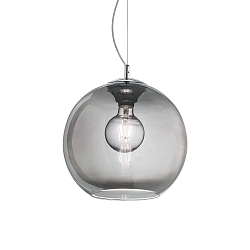 Pendant luminaire NEMO FUME\' SP1 D40, E27,  40cm, smoked glass
