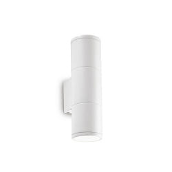 Outdoor Wandleuchte GUN SMALL, Up/Down, 2-flammig, 2x GU10, IP44, wei