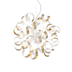 Luci a sospesione VORTEX SP6 6-Lampadine E14 IP20, Oro 