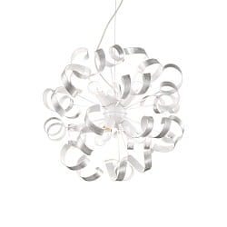 Luci a sospesione VORTEX SP6 6-Lampadine E14 IP20, Argento 