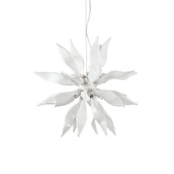 Luci a sospesione LEAVES SP8 8-Lampadine G9 IP20, Bianco
